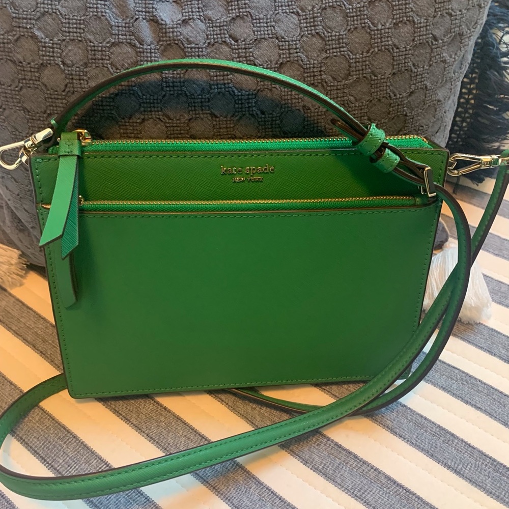 Kate Spade Compact Green Bean Crossbody